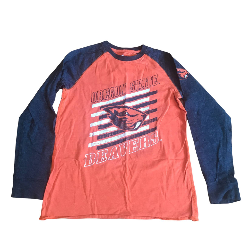 COLLOSEUM  Orange and Gray OREGON STATE BEAVERS T-Shirt, Youth M (12-14)